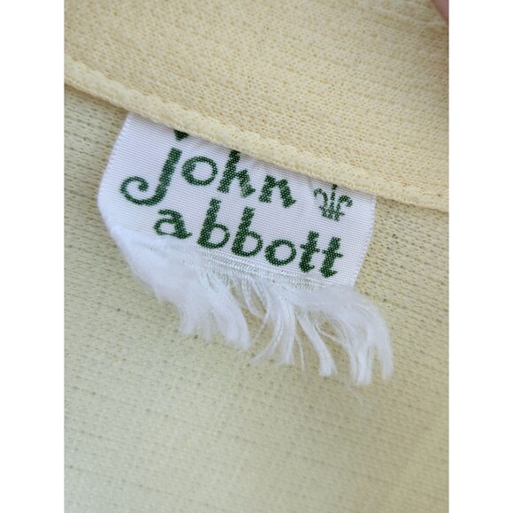 1970s Vintage Leisure Suit: Yellow Polyester Pantsuit, Womens Medium - Picture 4 of 10